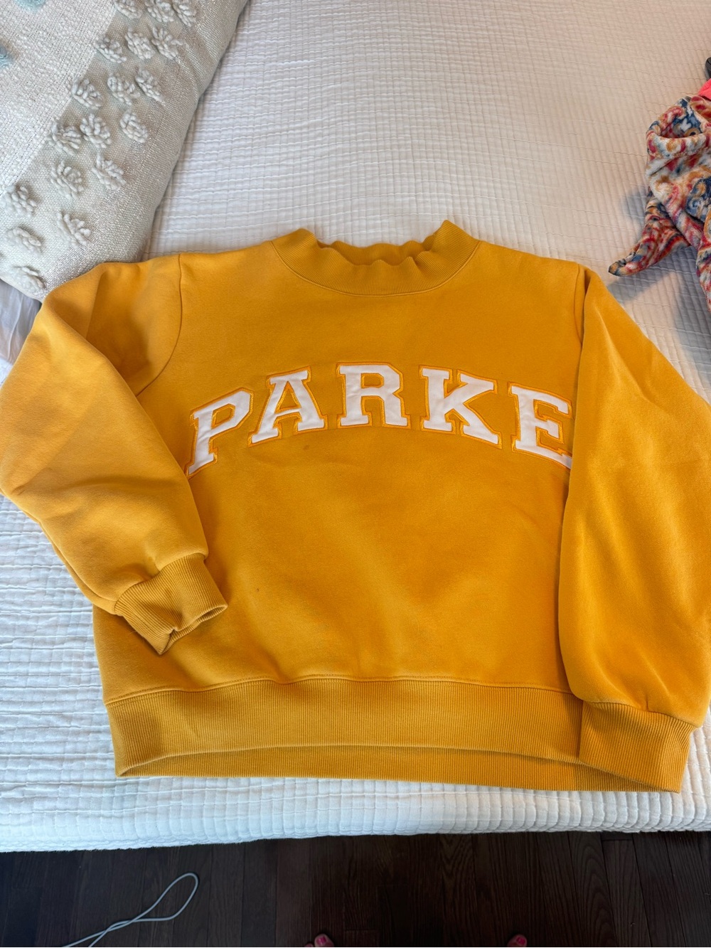 Yellow PARKE Mockneck Sweatshirt